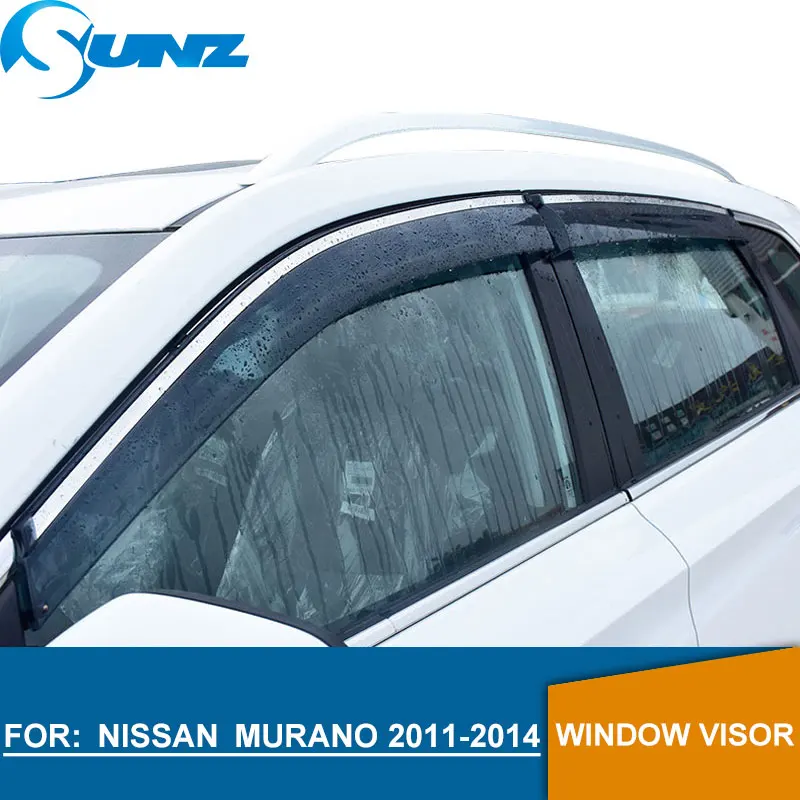 

Side Window Deflectors For Nissan Murano 2011 2012 2013 2014 Window Deflectors Visor Vent Shade Rain Sun Guards SUNZ