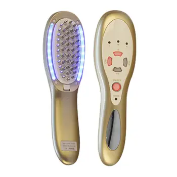 

Laser Vibration Massage Hair Growth Comb Colorful Light Auxiliary Preventing Trichomadesis Positive And Negative Ion Comb Promot
