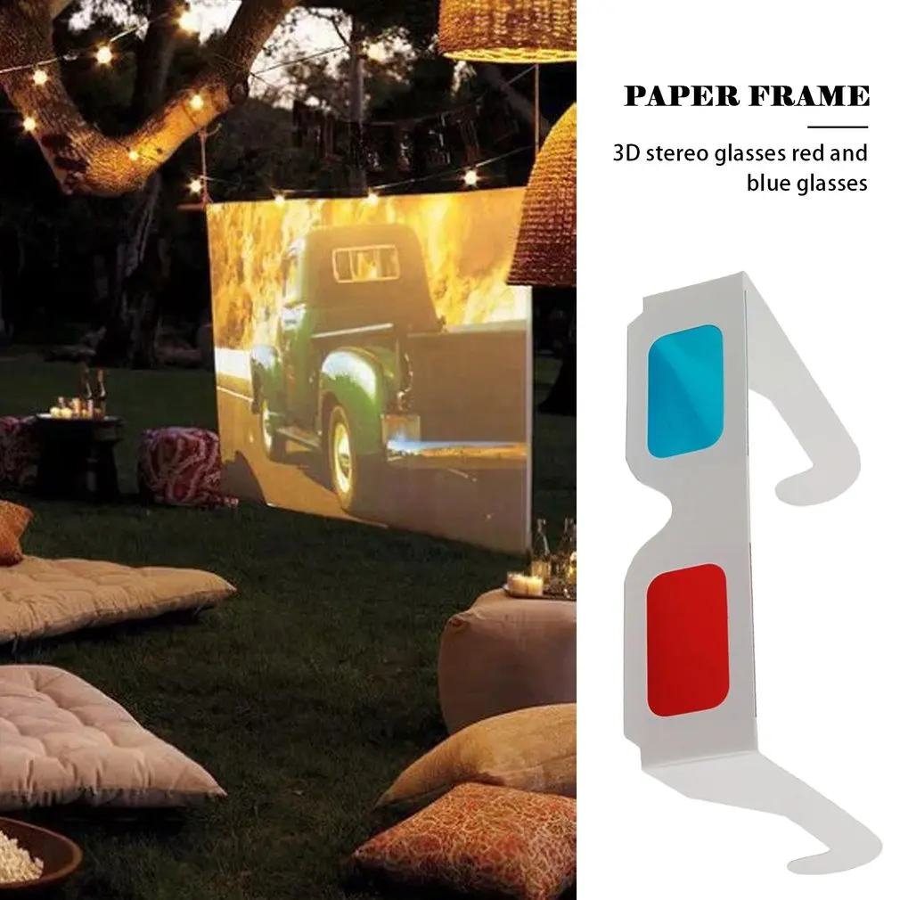 50 pcs/lot Universal Paper Anaglyph 3D Glasses Paper 3D Glasses View Anaglyph Red/Blue 3D Glass For Movie Video EF 50 pcs/lot Universal Paper Anaglyph 3D Glasses Paper 3D Glasses View Anaglyph Red/Blue 3D Glass For Movie Video EF