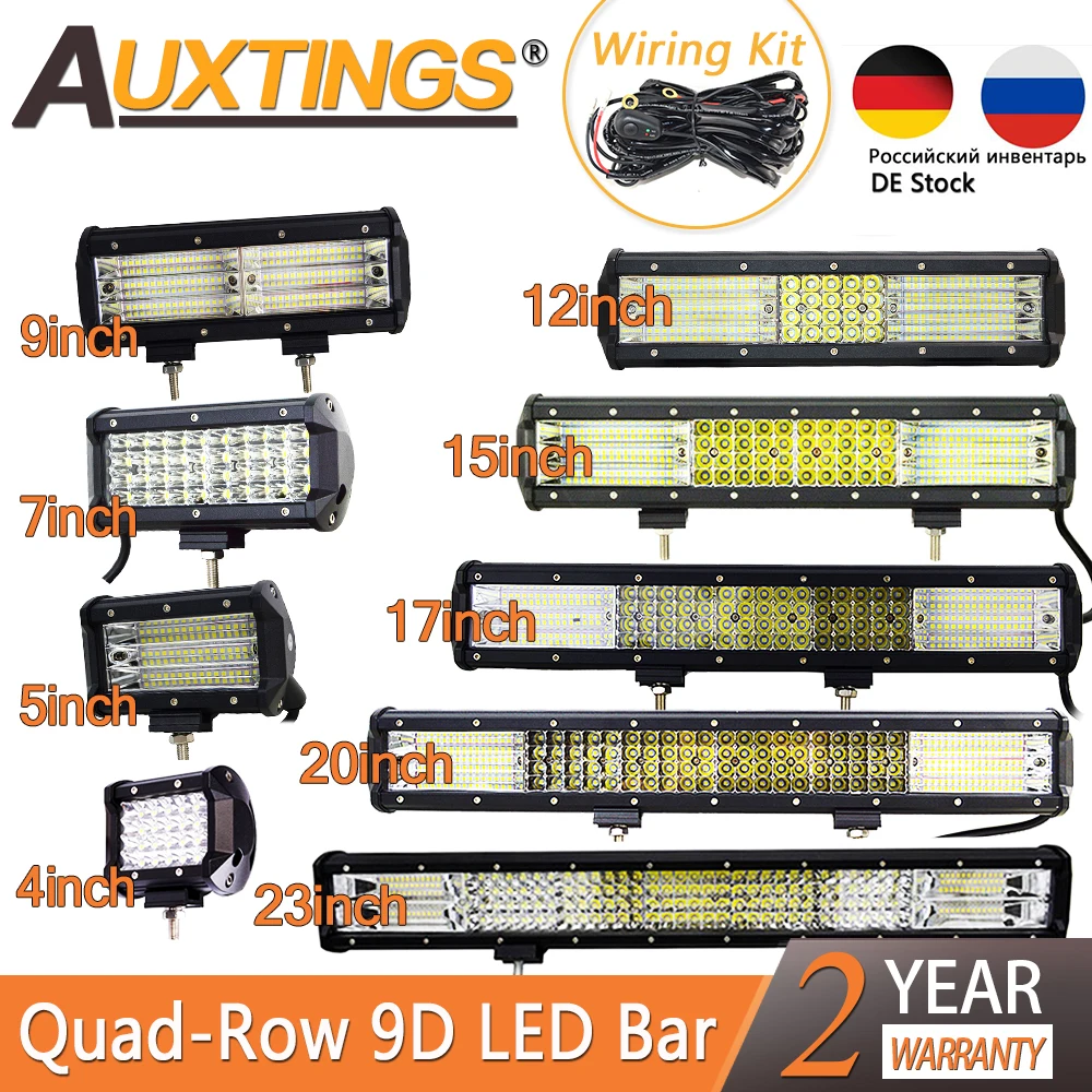 Светодиодная панель для автомобилей Auxtings 4 ряда 20 дюймов 23 дюйма 60 Вт 510 570