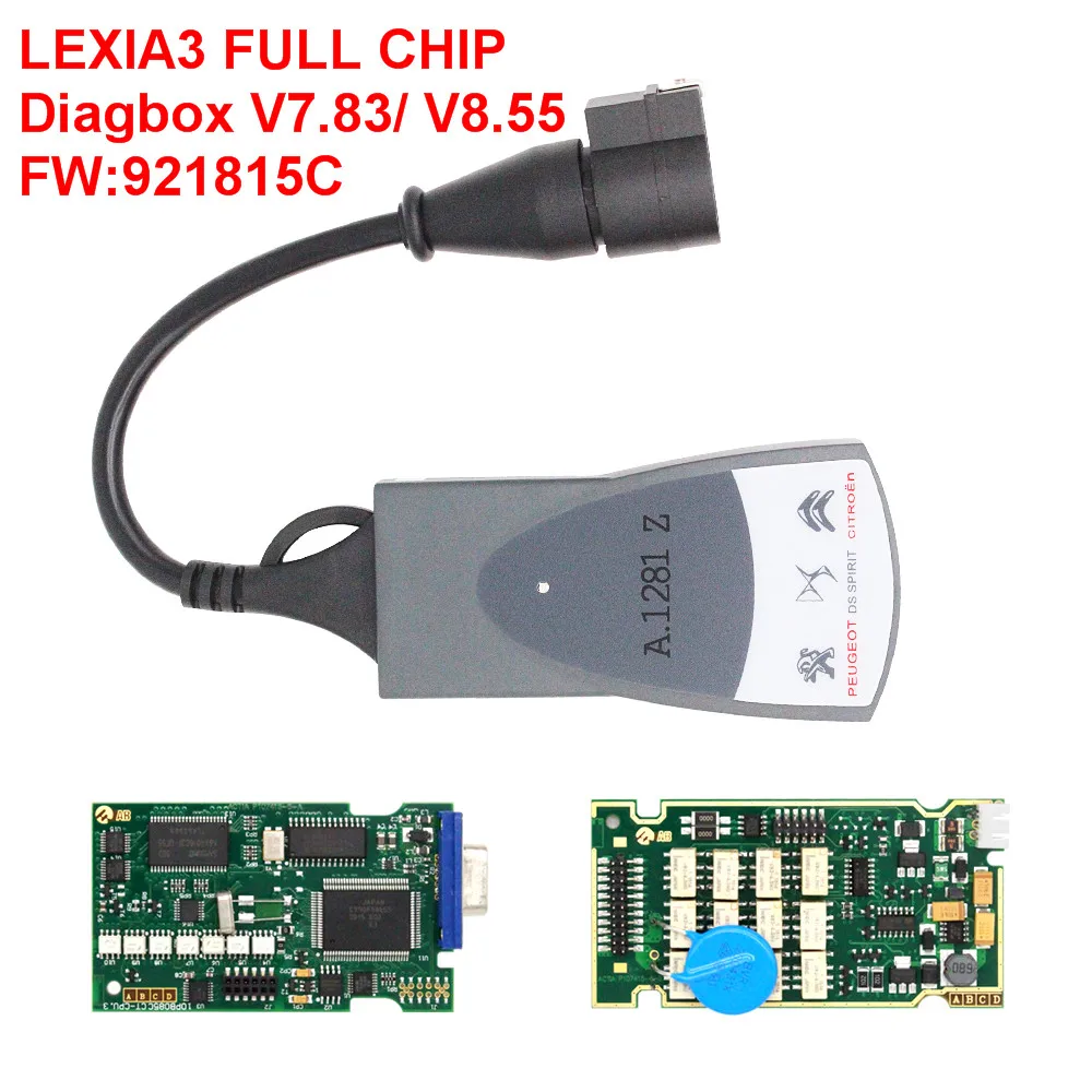Новейшие Diagbox V9.68 Lexia3 прошивка с полным чипом 921815C 12 шт. реле 7 оптопары Lexia 3 PP2000 для