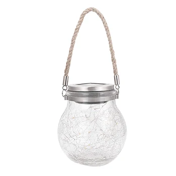 

20LEDs LED Solar Landscape Lights Glass Globe Ball Light Waterproof Garden Lights Solar Powered Outdoor Round Hanging Light