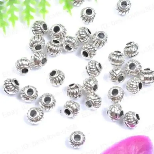 

100Pcs Tibetan Silver Charms Spacer Beads Jewelry Findings Making DIY Crafts