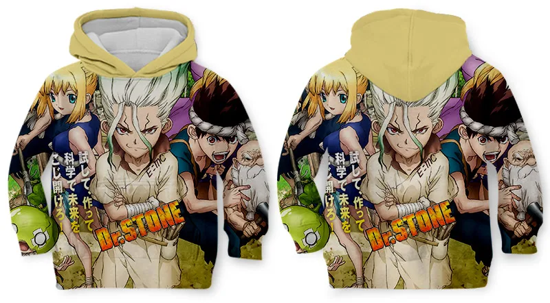Dr. Stone WHOSONG худи с 3D принтом популярная манга г. Забавная мужская толстовка с длинными рукавами и рисунком аниме Семейные комплекты