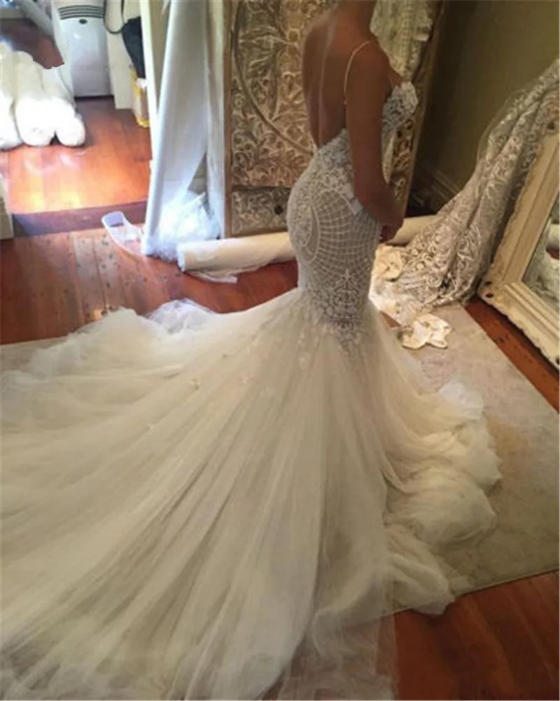Robe-De-Mariee-QUEEN-BRIDAL-2019-Sexy-Mermaid-Backless-Wedding-Dress-Vestidos-De-Novias-Custom-Made (2)