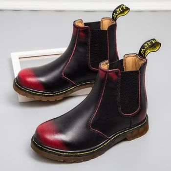 comprar Botas De Couro Das Mulheres Botas De Couro Botas De Couro Sapatos De Plataforma De Outono E Inverno