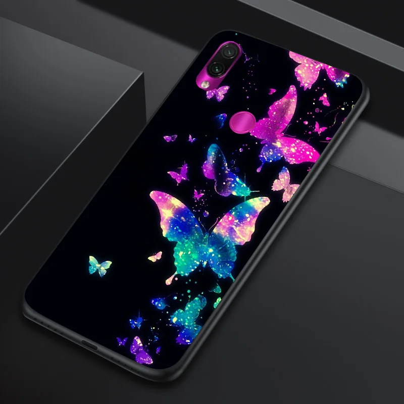 Черный матовый чехол для Xiaomi Redmi Note 7 8 9 PRO силиконовый мягкий 9S 8T чехол|Бамперы| |