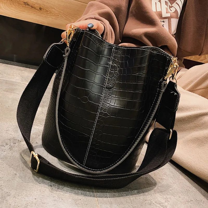 Retro-Vintage-Fashion-Female-Tote-Bag-2019-New-PU-Leather-Women-s-Designer-Handbag-Alligator-Bucket