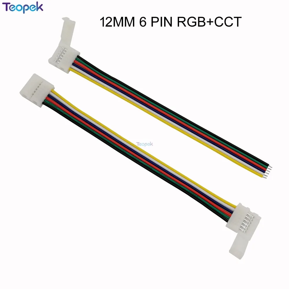 5 шт. 2pin 3pin 4pin 5pin 6pin светодиодный разъем электронный беспайный переходник 1 зажим или 2 боковых зажима для светодиодной ленты RGB CCT RGBW
