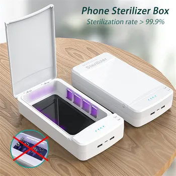 

2020 UV Disinfection Sterilizer Box Portable UV Sterilization phone Sterilizer Facemask Jewelry Toy Disinfection box