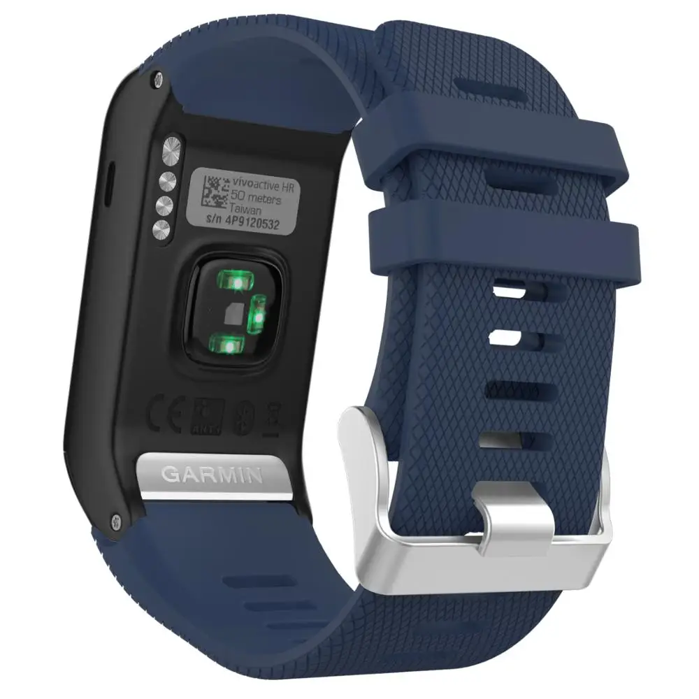 Silicone Smart WatchBand, Wrist Strap, Pulseira para Garmin Vivoactive HR, Sport Replacement Band, Bangle Acessório