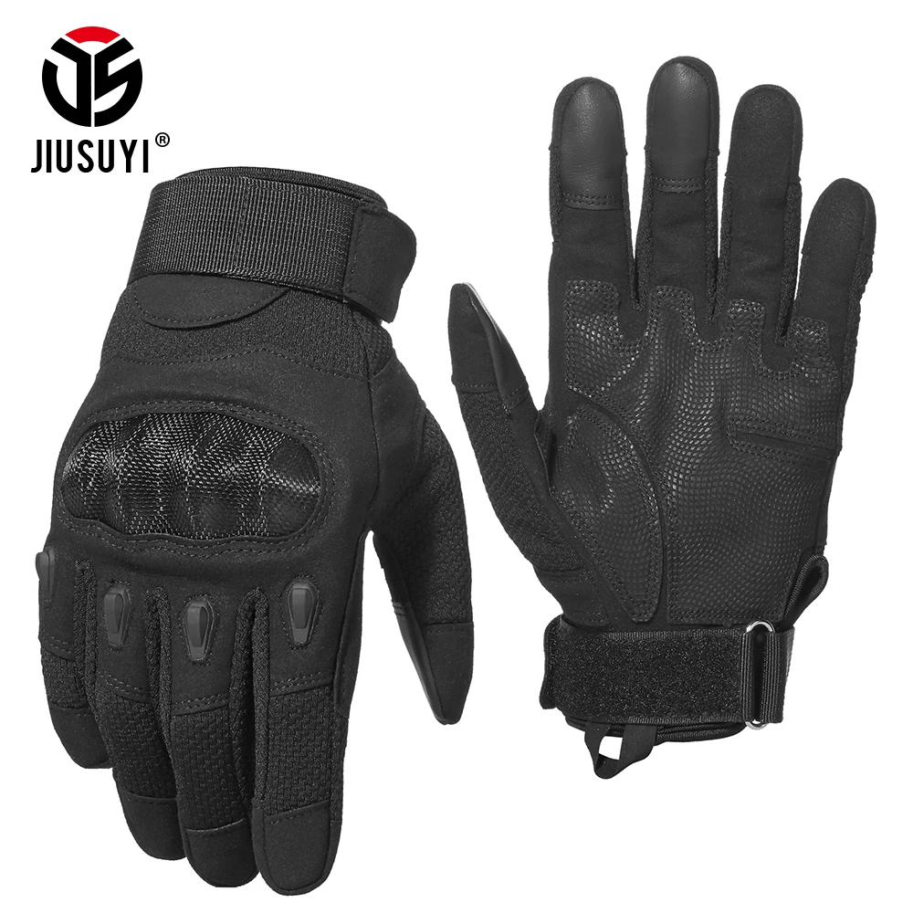 Черные Тактические Военные перчатки с сенсорным экраном, перчатки для армейских боев, пейнтбола, жесткие перчатки для вождения для мужчин и женщин