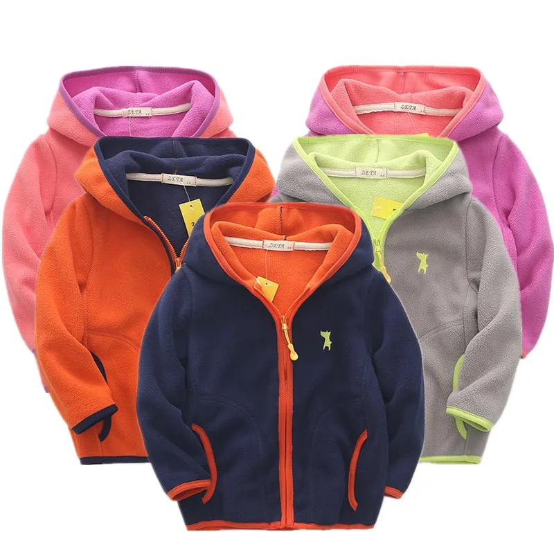 Children Hoodies Jackets 2020 Spring/Autumn Kids Zipper Polar Fleece