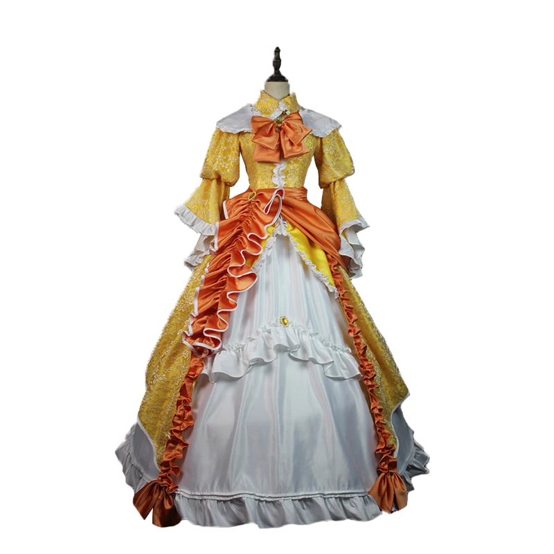 Костюм Вокалоида кагамине Рин для косплея наряд на Хэллоуин костюм ведьмочки для дочки элегантное платье Рин