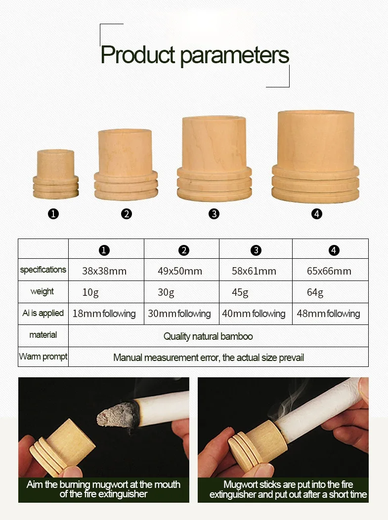 Деревянный Огнетушитель мокса массажное устройство мокса огнетушитель мокса роликовый держатель палочка для прижигания бездымного устройства