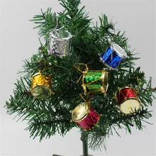 Рождественская елка украшения барабан 6 цветов 12 один пакет смешанных цветов маленький предмет украшения