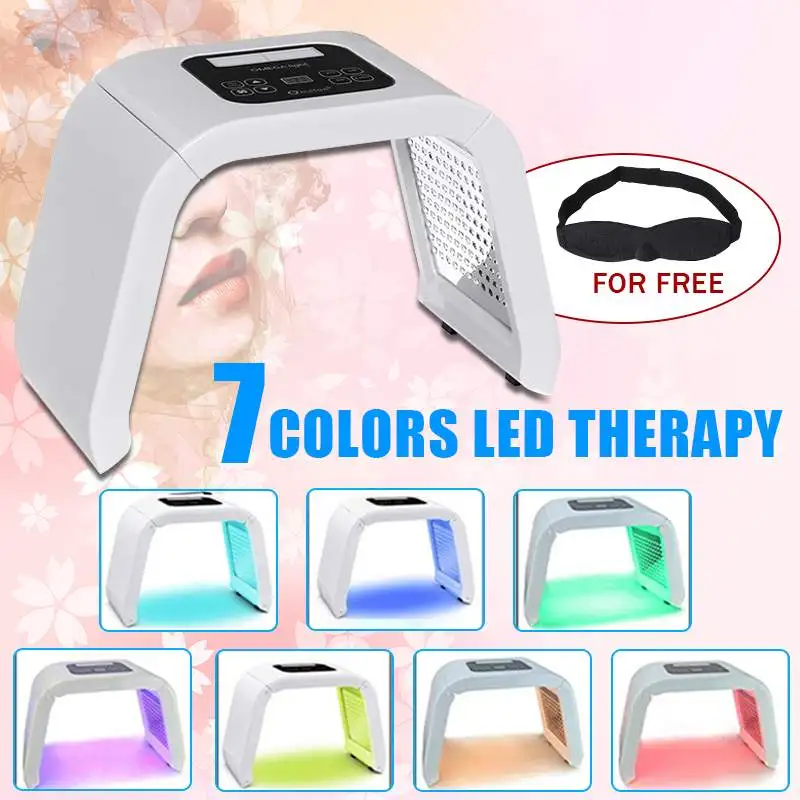 

7 Colors LED Photon Mask Light Therapy PDT Lamp Beauty Machine 100-220V Treatment Skin Tighten Facial Acne Remover Anti-wrinkle