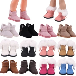 Chaussures de neige multicolores de 5cm, bottes de poupée en peluche, adaptées à la poupée américaine Wellie wish Doll de 14.5 pouces, à la poupée nanaise, à la poupée EXO & BJD & Paola Reina 