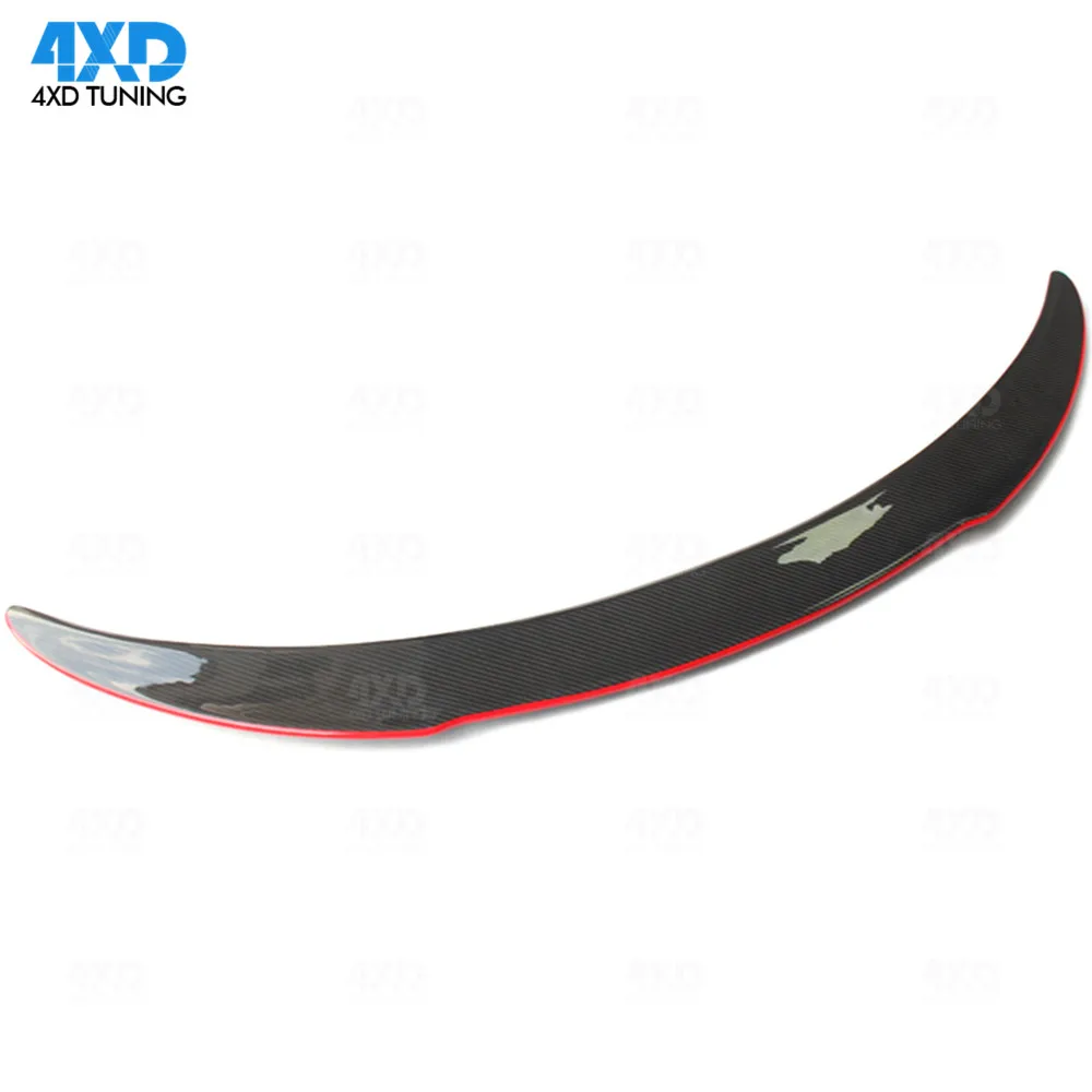 For Mercedes CLA AMG C117 Rear Spoiler Wing with red line FD Style 2013 2014 2015 W117 Carbon Fiber Trunk Spoiler