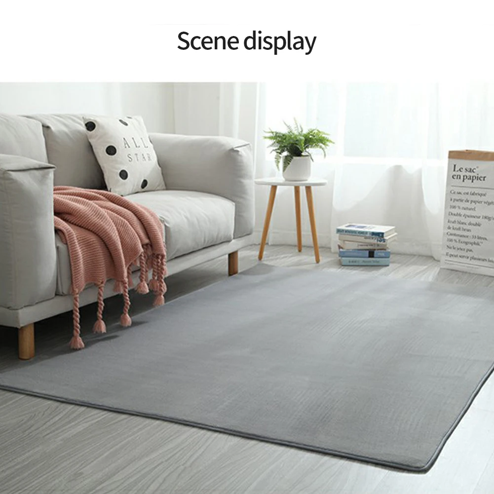 

Short-Haired Coral Velvet Carpet Living Room Floor Mat Coffee Table Bedroom Blanket Bed Rug Floor Mat Door Cushion Home Decor