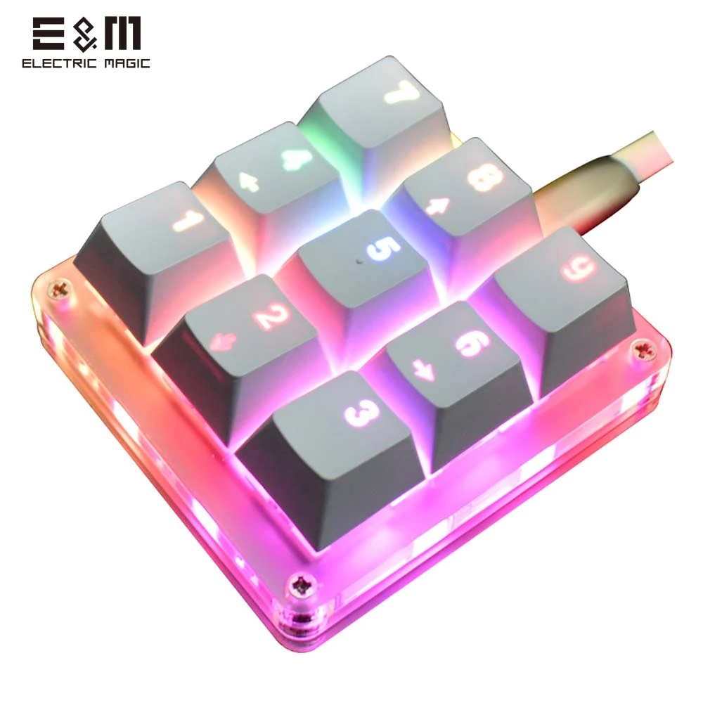 9 клавиш макро OSU программируемая RGB подсветка механическая клавиатура электрический конкурс игра ПК ноутбук MAC WIN Geeker Outemu переключатель