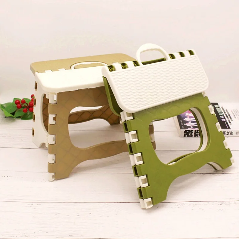 

Manufacturers Direct Selling Large Size Creative Outdoor Stool Trash Plastic Bamboo Weaving Stool Portable Fishing Folding Stool