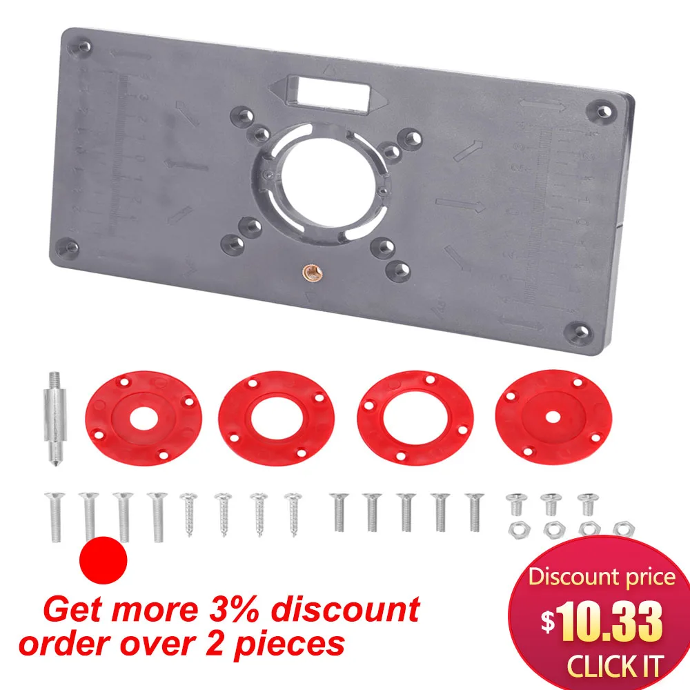 Carpinte Router Table Insert Plate Woodworking Benches For MIliing Trimmer Engraving Machine Plastic Tool | Инструменты