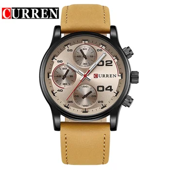 

Nieuwe Merk LuxuryFashion MenBusiness Horloge Lederen Band Waterdicht Quartz Mode Mannen Horloge Kleine Dial Decoratie KolSaati