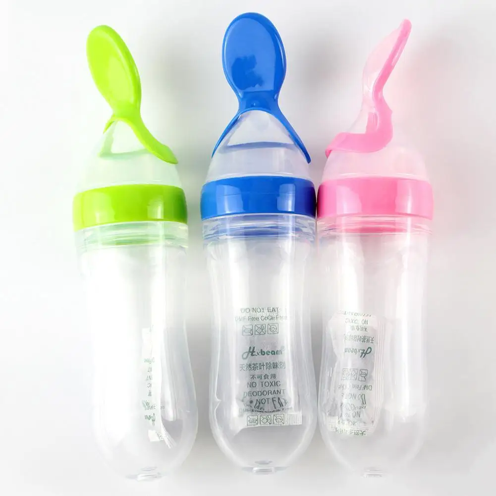 Соковыжималка для новорожденных бутылочка для кормления силиконовая тренировочная ложка для риса Детские зерновые пищевые добавки питатель безопасные столовые инструменты