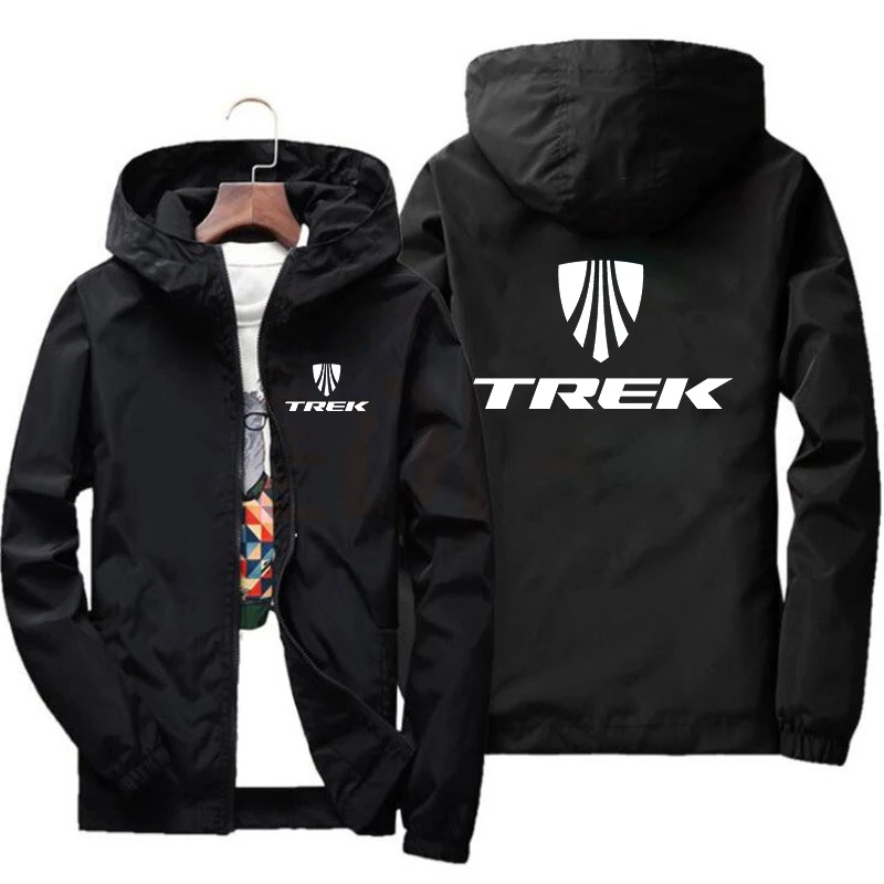 TREK mountain bike spring and summer men's printed casual jacket with zipper hoodie baseball pilot waterproof M-7XL | Мужская одежда
