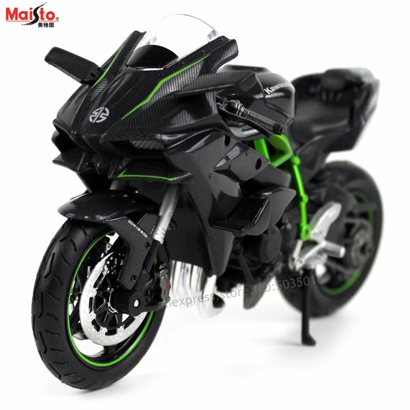 

Maisto 1:12 Kawasaki NINJA H2R simulation alloy motocross Series original authorized motorcycle model toy car Collecting gifts