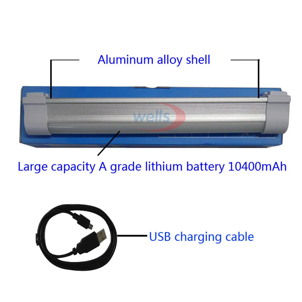 Camping SMD 5730 LED Tube ,DC5V 1/2A  Multi-function Wireless Daylight lamp, AC 100-240V to DC 5-7V Rechargeable Emergency Light