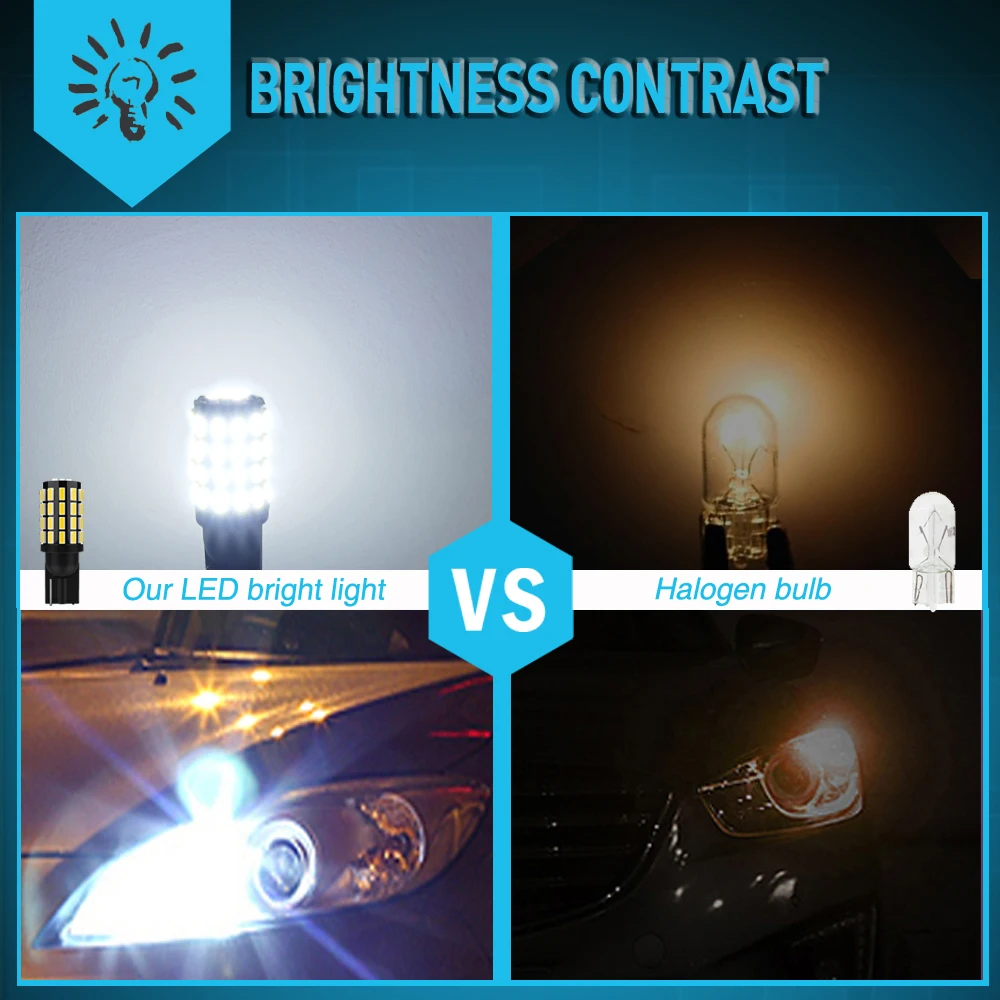 2x  W5W T10 194 168 LED Canbus ͽƮ Ʈ 54 SMD 3014 Ĩ  ڵ    ̵ Ʈ, W5W T10 2821 2825