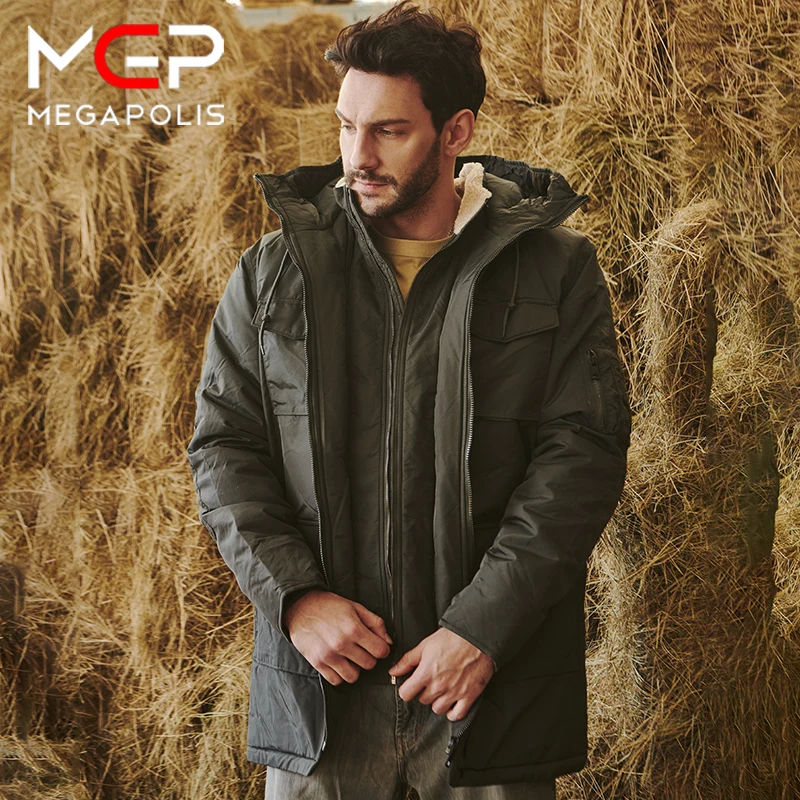 MGP Men's Jackets Lapel Lambswool Keep Warm Fashion Women's Winter Jacket Cotton Clothes 2 Colors