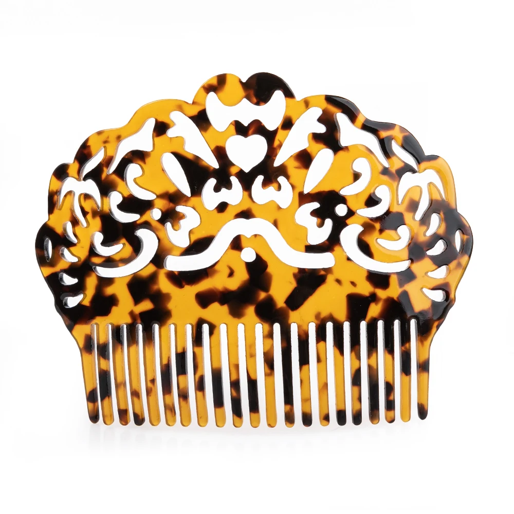 Pente de cabelo vintage acessórios tartaruga para mulher_voghion.com