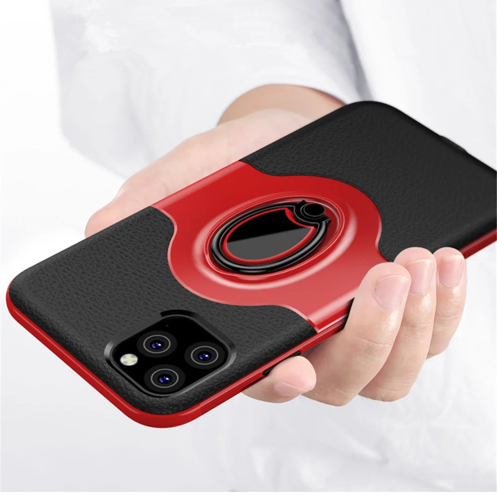 Защитный чехол для iPhone XI XIR XIMAX 2019 7 8 6 6S 5 5S SE X XS MAX XR магнитный кольцевой держатель |