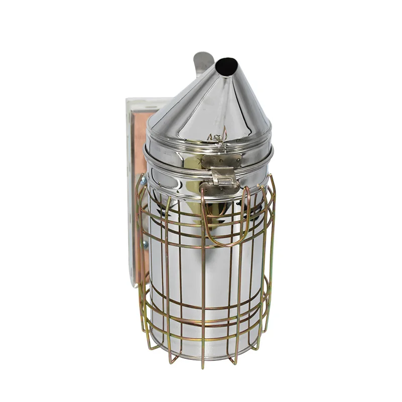 Manual Bee Smoker Transmitter Kit Bee Smoke Hive Sprayer Beehive Equipment Beekeeping Tools With Heat Shield Protection