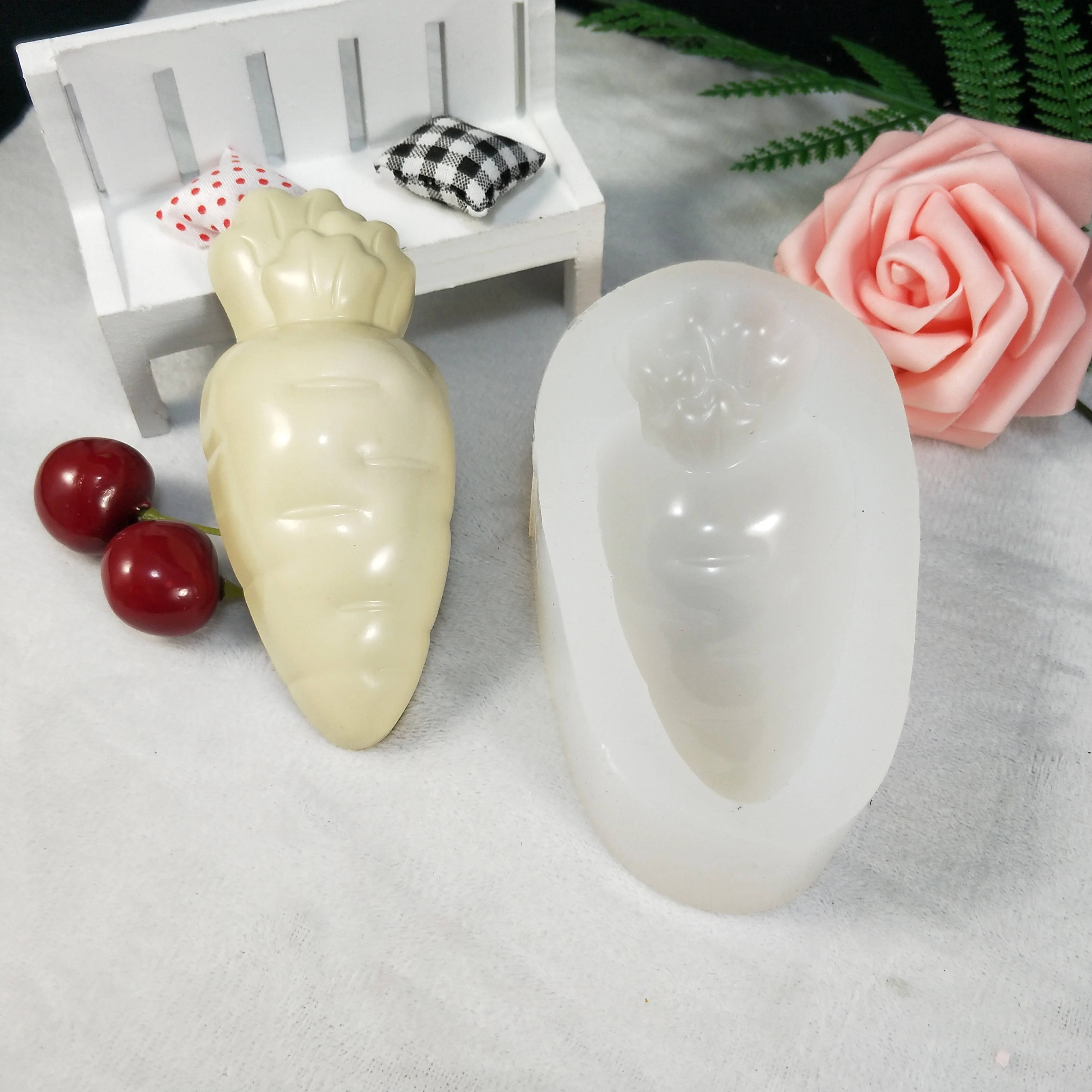SG0014 PRZY силиконовая форма для овощей моркови мыла молд младенцев в виде гипсовые