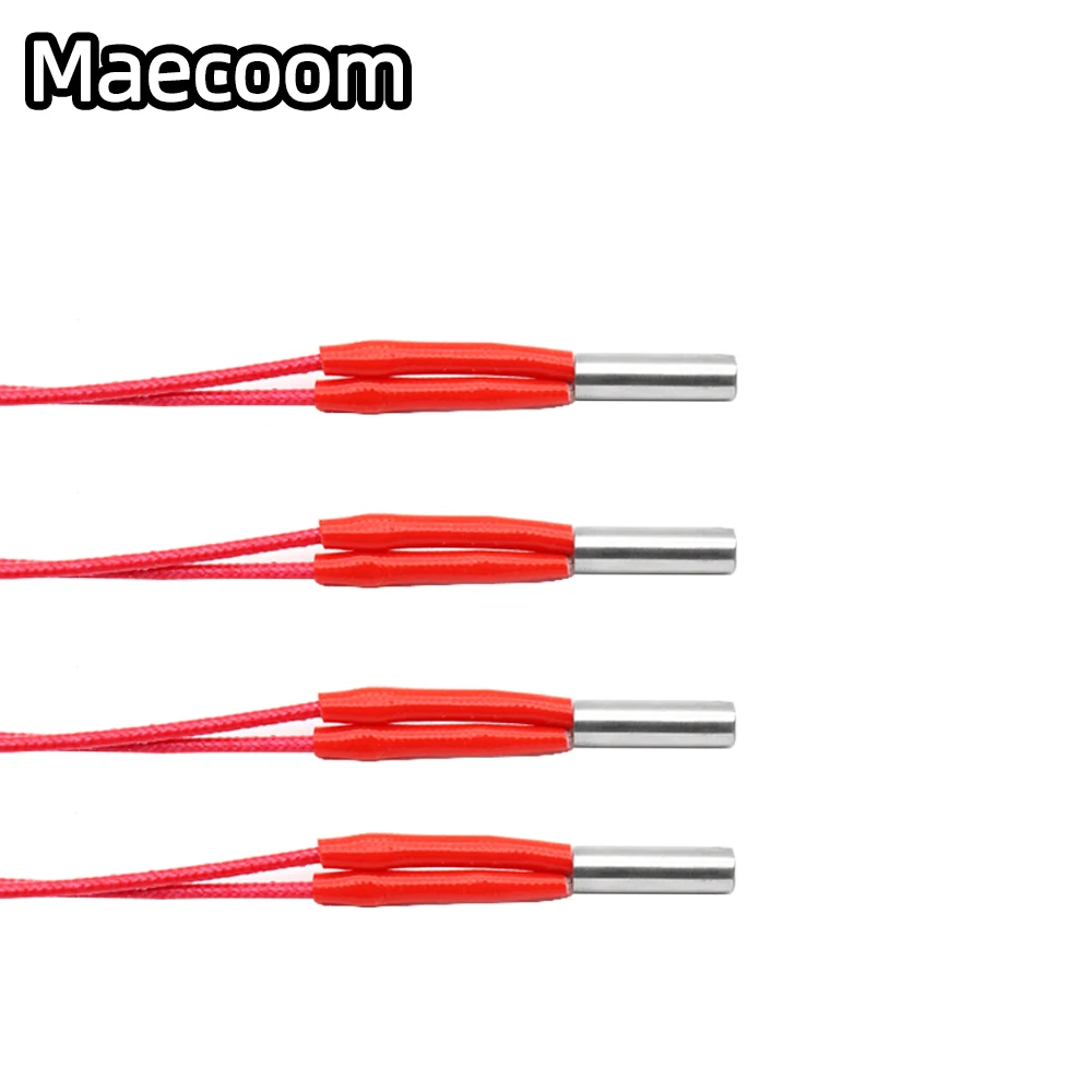 3D 프린터 카트리지 히터, MK8 압출기 부품용 100K NTC 3950 서미스터, 히트 부품, 12V, 24V, 40W, 6x20mm, 150mm