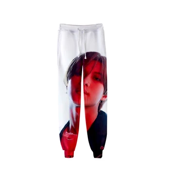

New Korean Fashion K-POP SuperM BAEKHYUN KAI Mark LUCAS TEN Taeyong Kpop 3D Long Pants Hip Hop Harajuku Streetwear Super M Pants