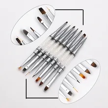 Маникюрная щетка Алмазный стержень с двойной головкой многофункциональная ручка цветная ручка для черчения Varved guang liao bi Smudge Gradie