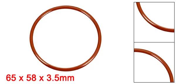 Uxcell Силиконовое уплотнительное кольцо 35-95 мм наружный диаметр уплотнительные кольца уплотнительная прокладка красный для реакционного сосуда теплообменник котел