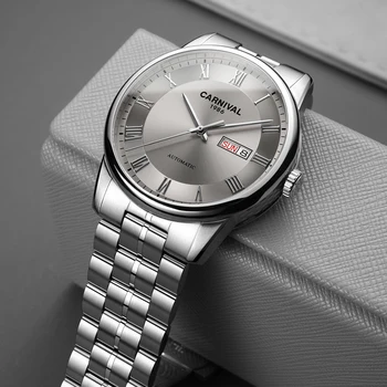 

Carnival Brand Men watch 316 stainless steel automatic mechanical watches male Luxury self-wind simple waterproof handwatch