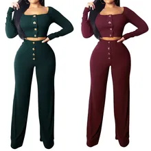 Женский модный спортивный костюм из двух предметов, повседневный однотонный пуловер с длинным рукавом, толстовка, штаны, спортивный костюм, стильные удобные комплекты