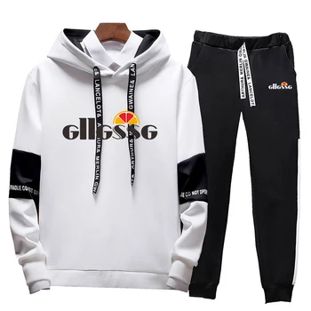 

Mens Hooded Sets Fashion Autumn Spring Sporting Suits Men Sweatshirt Sweatpants Men's Hoodies Clothing Sweatshirts Set Tracksuit