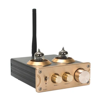 

Bluetooth 5.0 QCC3008 APTX HiFi 6J1 Tube Tone Preamp Amplifier Stereo Preamplifier with Treble Bass Control for Home Sound o