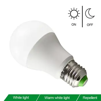 

E27 7W Dusk to Dawn Automatic On&Off LED Sensor Light Bulb for Courtyard Wall