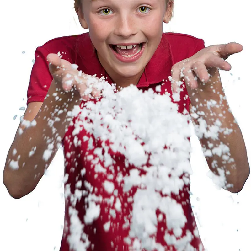 Magic Snow Fake Snow Absorbent Resin Artificial Snowflakes Stage School Projects Props DIY Fun Interesting Winter Wedding Decor