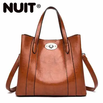 

2020 Women Leather Handbags High Quality Sac A Main Tote Bags For Girls Bolsa Ladies Hand Bag Vintage Shoulder Bag Top-handle