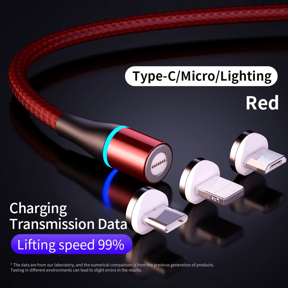 TEAEGG Магнитный Micro USB кабель 3 в 1 провод для быстрого заряда usb type C iphone зарядное